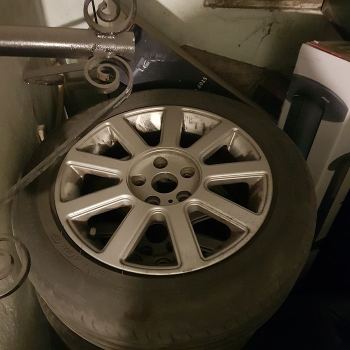 Jante aliaj 5x112 R16 cu anvelope Michelin 205/55 R16