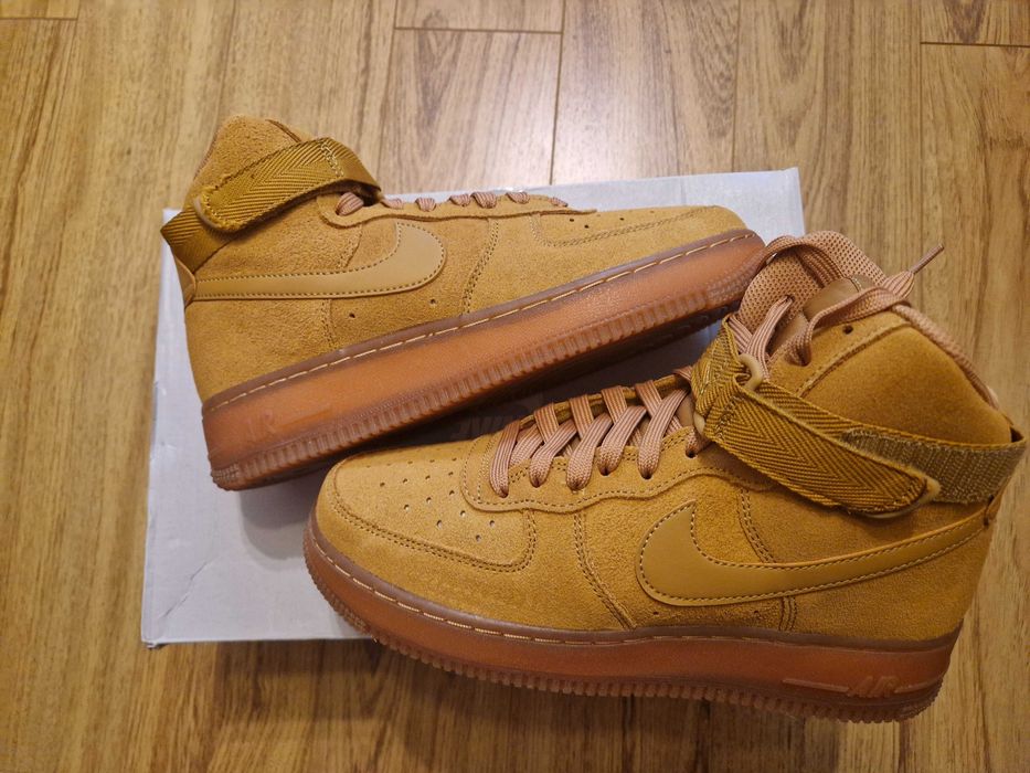 Ghete Nike Air Force 1 One, camel, originali, masura 39, ocazie.
