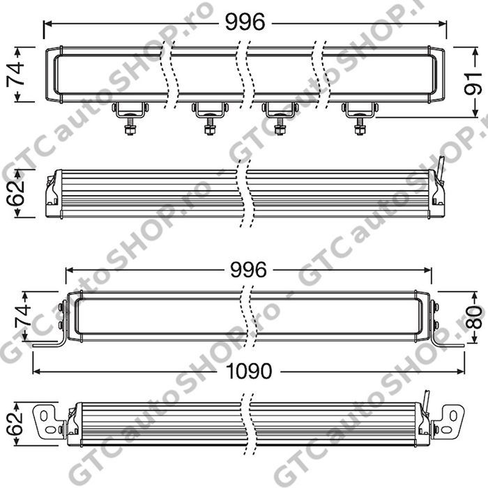 bara led osram vx1000-cb dr sm combo