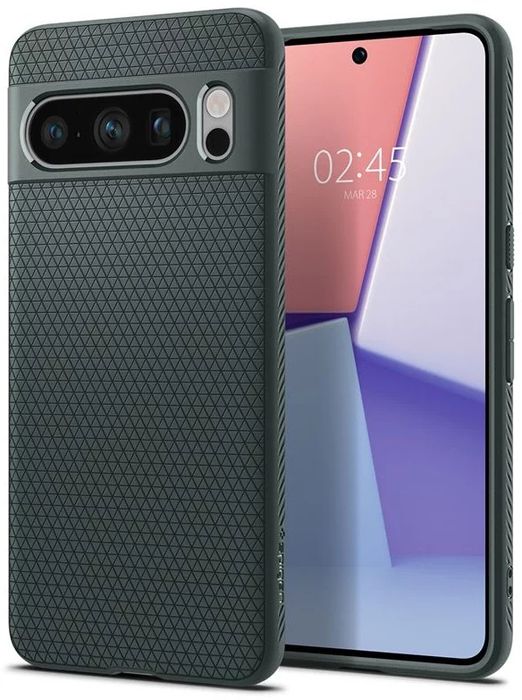 Husa pixel 8 pro Spigen liquid cu quadlock lipit pe spate
