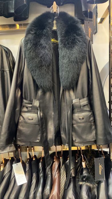 Куртка кожаная