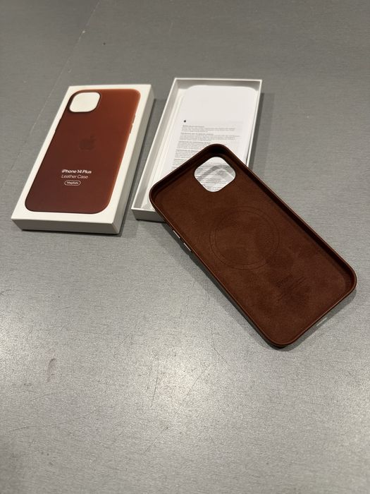 ОРИГИНАЛЕН кожен кейс IPHONE 14 +