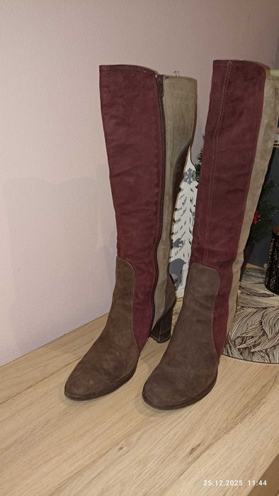 Ботуши ARISE естествен велур