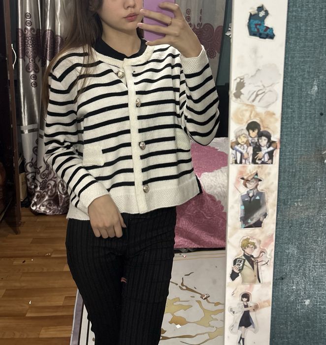 Кардиган в полоску