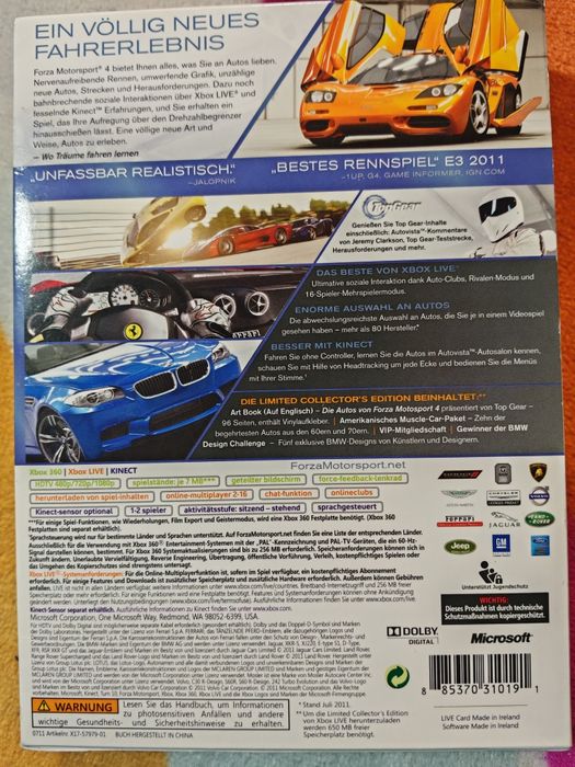 Forza Motorsport 4 Limited Collector's Edition Microsoft.