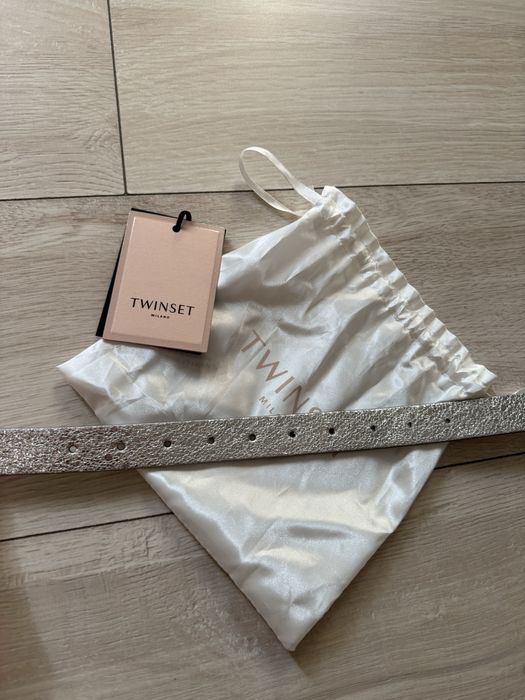 Twinset сребрист колан