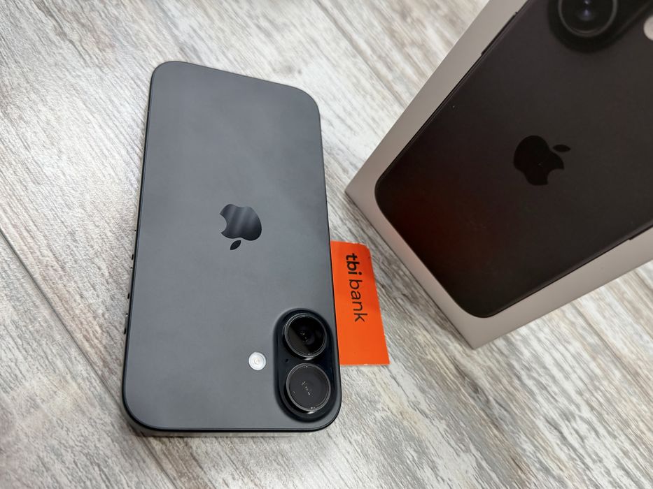 Iphone 16 128 GB - 100 % БатерияКато Нов Black Гаранционен