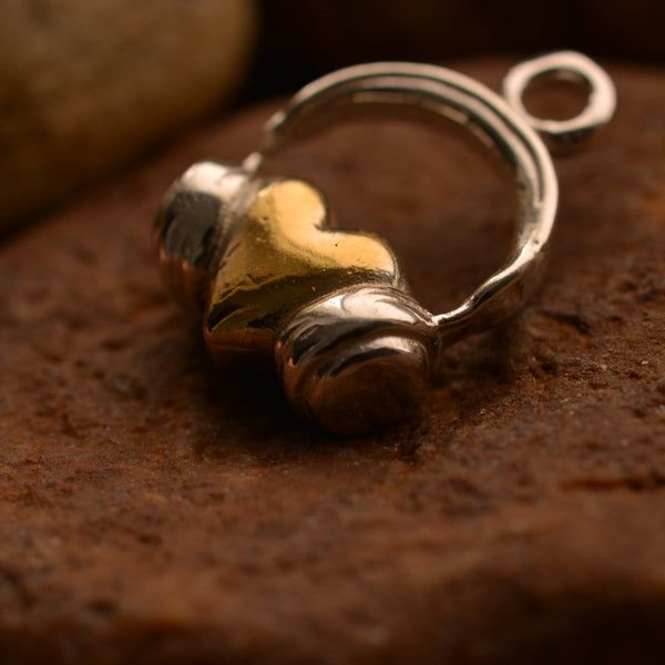 Сребърен медальон 925 „DJ Сърце“ | Талисман за любов към музиката |