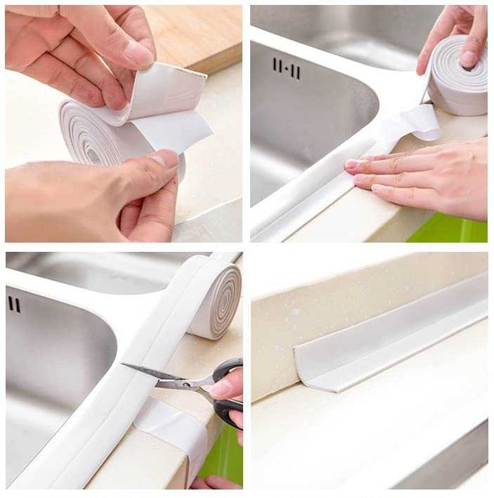 Banda adeziva SUIXI, etansare, impermeabila, alba, 22 sau 38mm x 3.2m