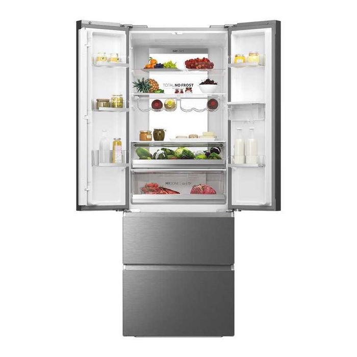Нов инверторен хладилник с фризер Haier 70 см 477 л Total No Frost