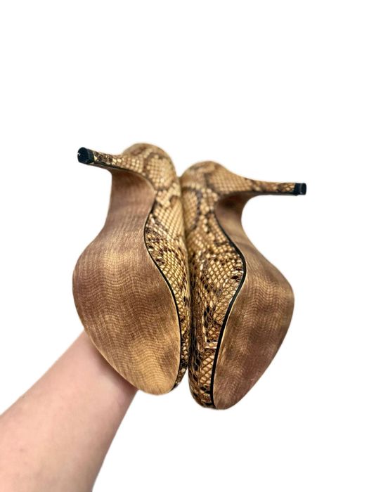 Pantofi piele naturală Venturini Milano 36 – stiletto snake print elegant luxury
