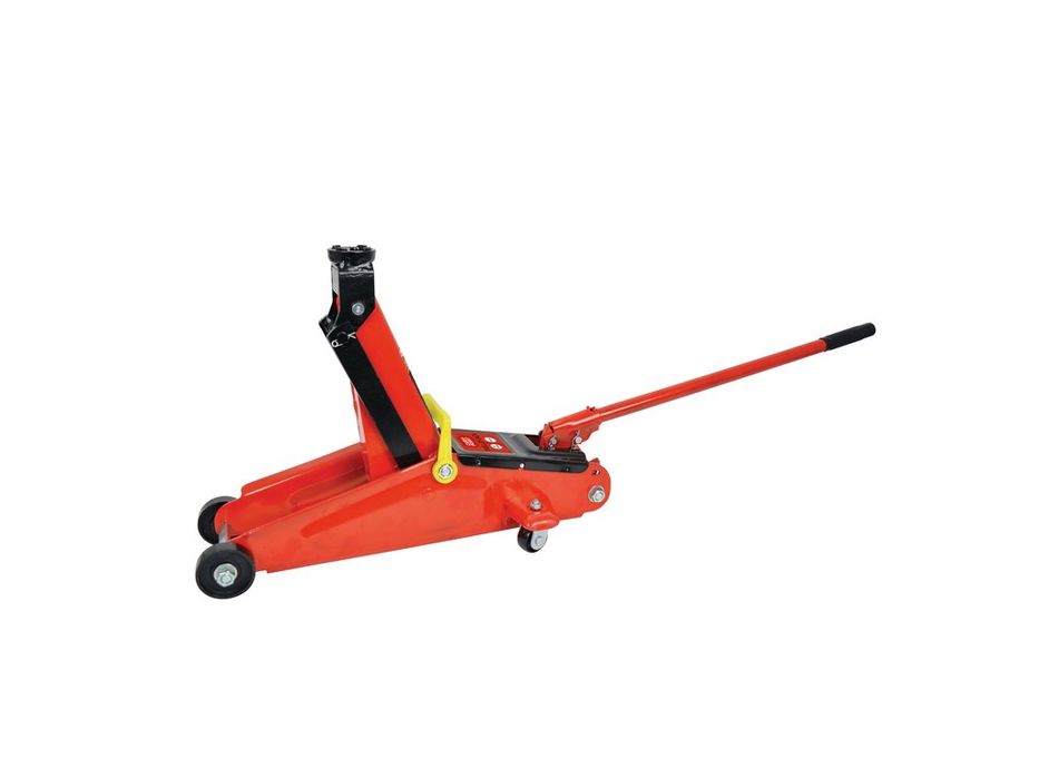 Cric hidraulic tip crocodil Carpoint 2000 kg pe roti, deschidere 13-38 cm, cu supapa automata de siguranta