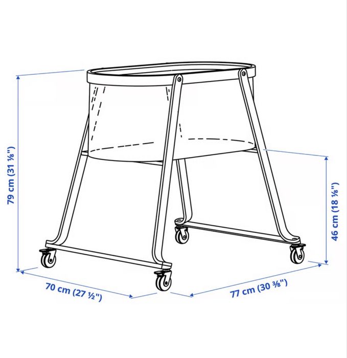 Бебешка кошара с колелца ALSKVARD IKEA