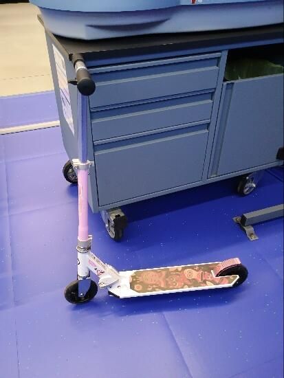 Trotinetă Mid 1 Alb-Roz - produs resigilat - (SecondHand) Decathlon