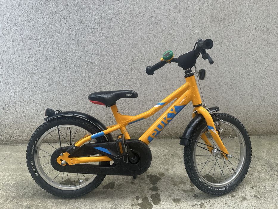 Bicicletă copii Puky ZLX 16 Alu – Super ușoară – Galben/Albastru