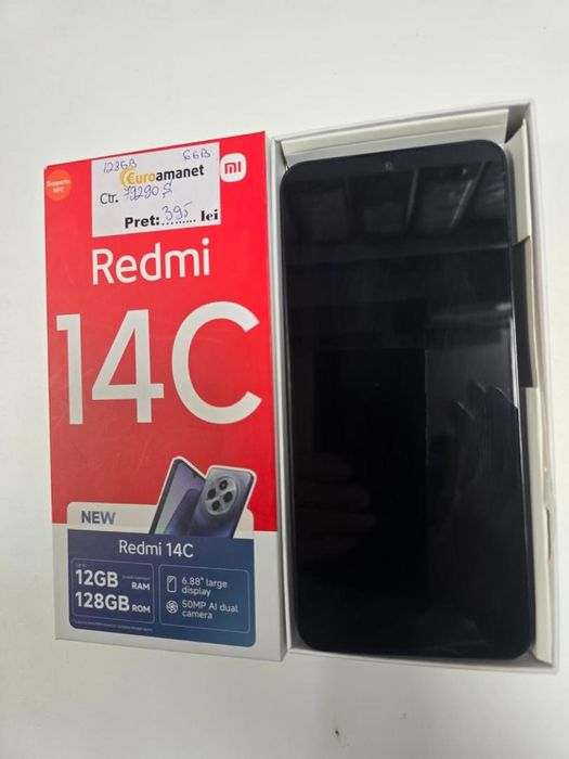Telefon mobil Xiaomi Redmi 14C, 6GB RAM, 128GB, Midnight Black -P-