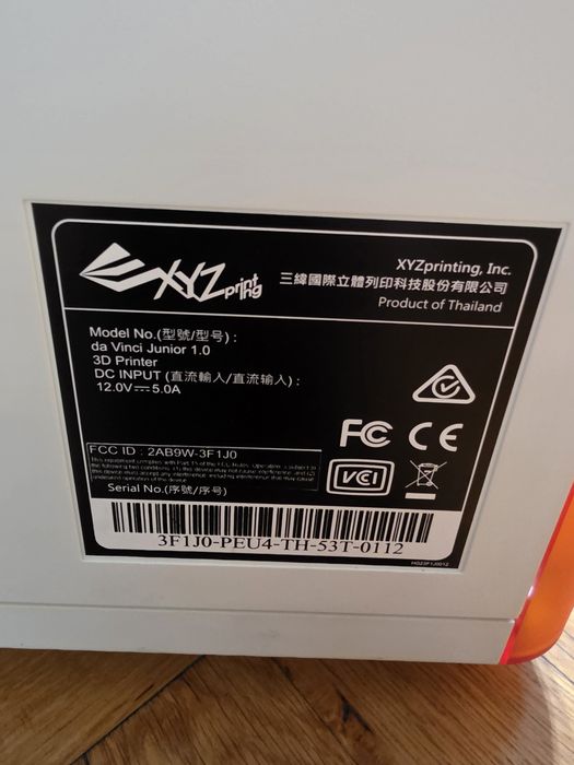XYZ DaVinci Jr. 1.0 3D принтер
