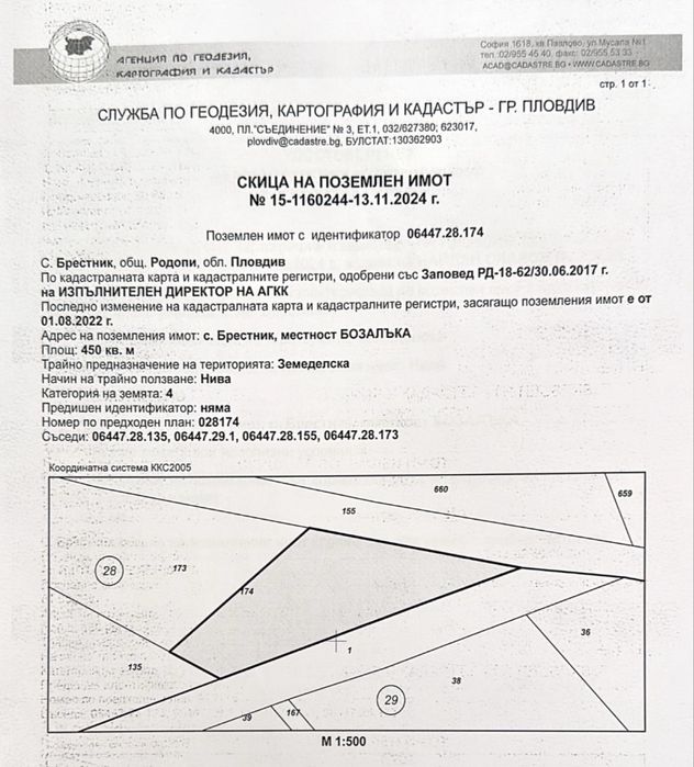 Парцел с. Брестник, местност БОЗАЛЬКА