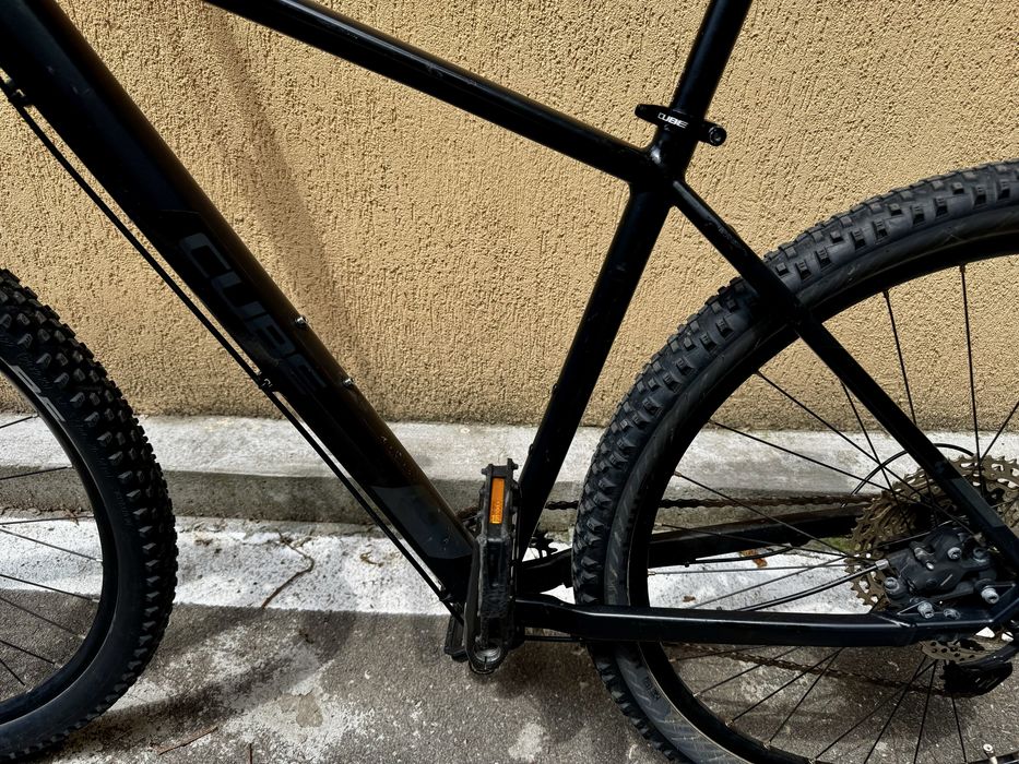 Bicicleta Cube Attention SL Black Gray SRAM furca aer