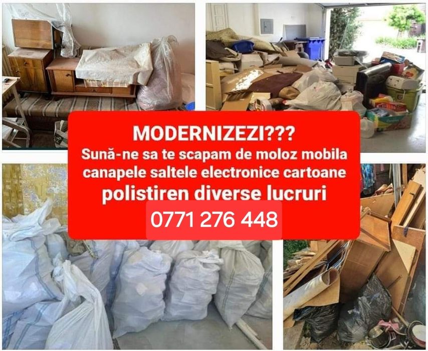 Debarasari apartamente, mobila veche,moloz