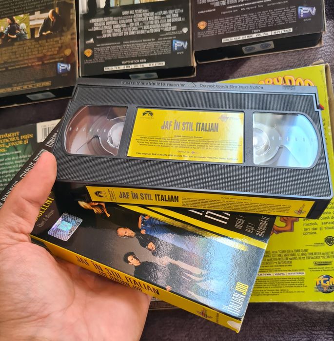 Casete Video VHS Filme Desene Sport Limba Romana Troia Shrek Potter