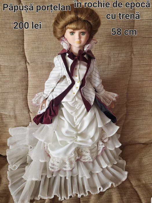 Păpuși mari din porțelan 45-65 cm