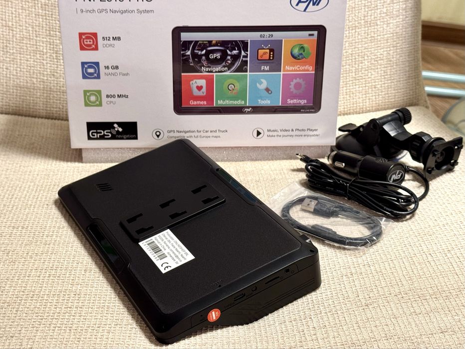 GPS camion tir truck auto PNI L910 PRO ecran 9” 512MB RAM 16GB Full EU