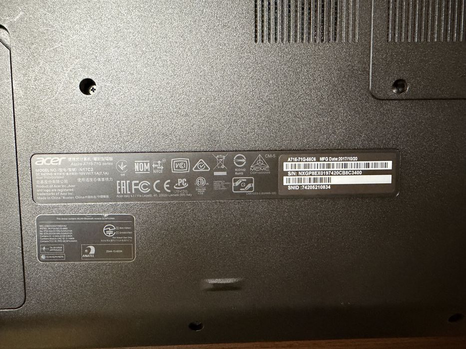 Acer Aspire A716-71G-66C6