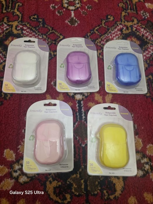 Мыло листовое карманное