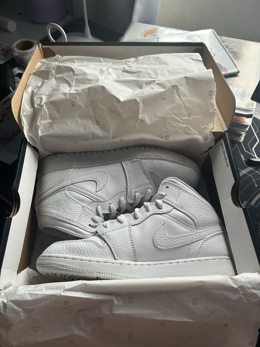 Jordan 1 unisex albi