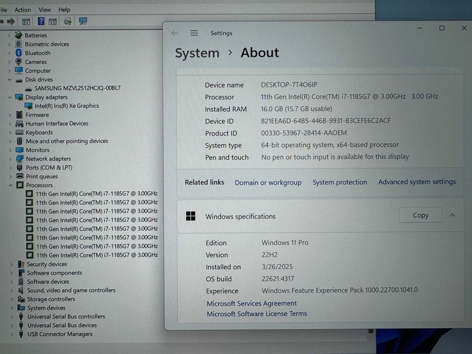 14' Full HD+ Core i7-1165G7 Lenovo ThinkPad X1 Carbon Gen 9 16GB LPDDR4X/512GB NVMe/Win 11/Бат 8ч