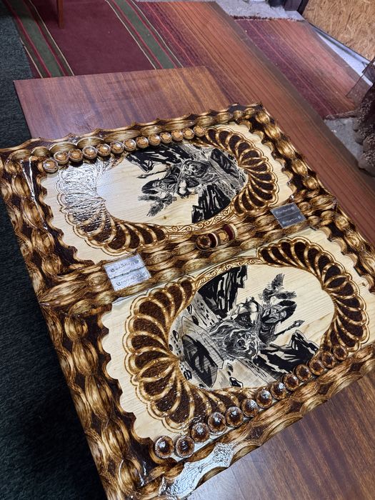 Нарды-шахматы ручной работы