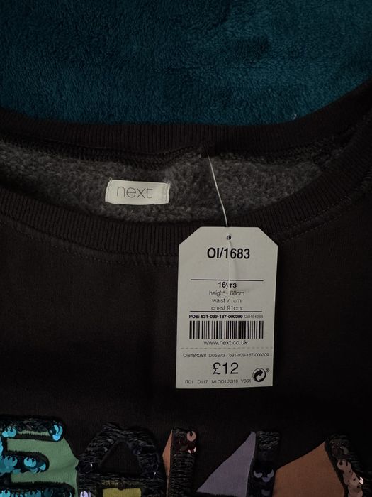 Bluziță cu paiete pentru fete NEXT