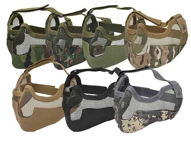 Masca Protectie Airsoft Mare Din Otel CS Tip V.2 Noua Culoare TAN