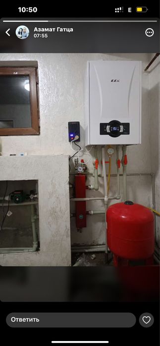 установка газовый котлов