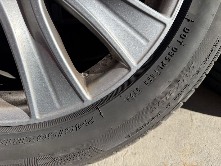 Оригинални лети джанти 18-ки с нови гуми за Mercedes W222  ( W221 )