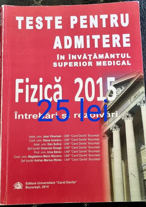 Carti admitere medicina