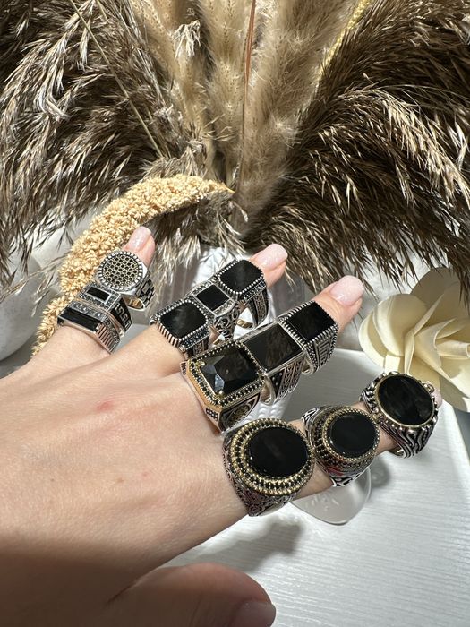 Мужские перстни кольца СЕРЕБРО 925