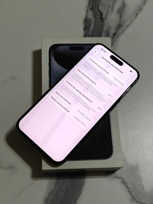 iPhone 15 Pro Max 256 gb ёмкость 89 идеальное