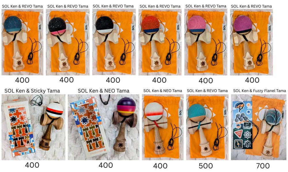 Kendama SOL Ken & Revo, Neo, Fuzzy Flannel Tama