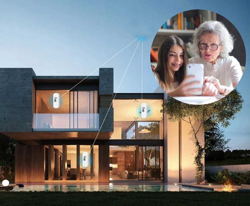 Смарт WiFi Термометър и Влагомер Tuya, Дигитален Сензор, Smart Life