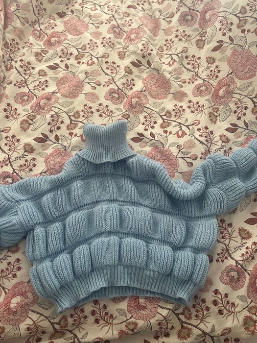Пуловер в светло синьо