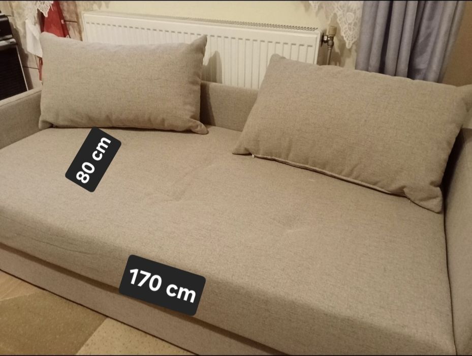 Canapea comodă stofa  - Dimensiuni 170 cm x 80 cm (stare foarte bună)
