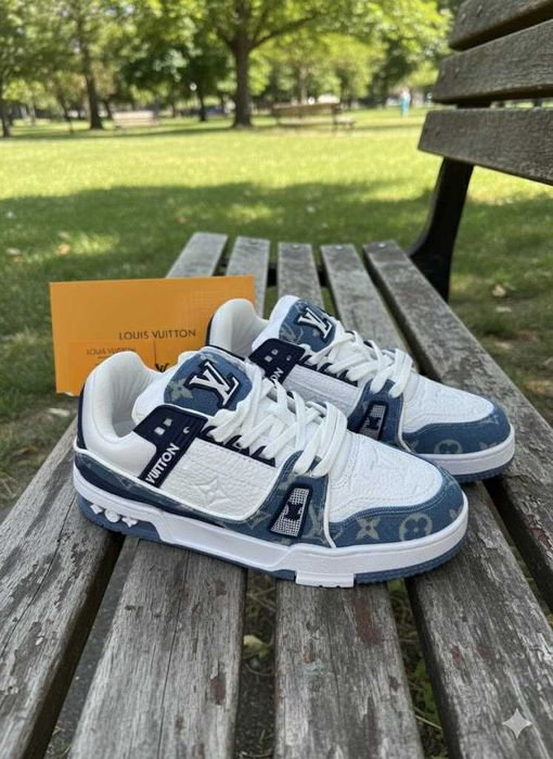 Adidasi LV Trainers Jeans - Adidasi Full Box Premium