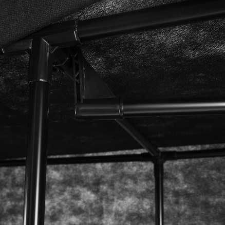 Четирикрилен текстилен гардероб органайзер за дрехи и обувки