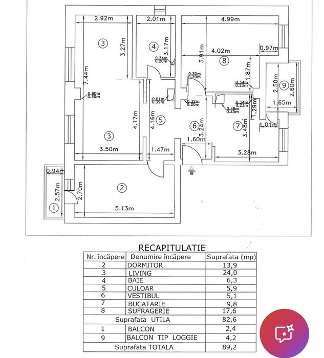 Apartament 3 camere 82,6 mp | Centrală proprie | Clasa A | Etaj 2/2 | 1 Decembrie, Ilfov | 60.000 € FIX