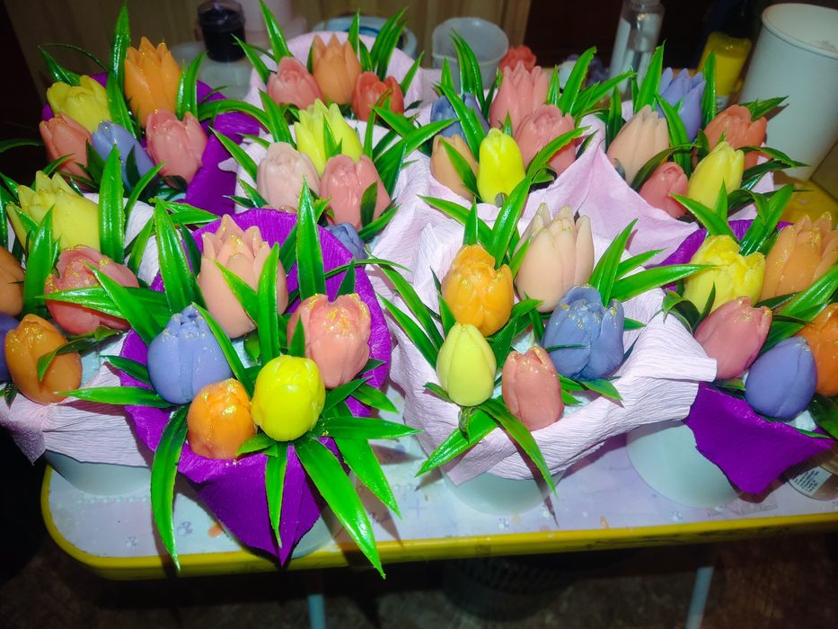 Цветы из мыла!!!