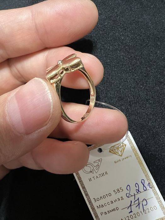 Золотое кольцо Без камней - 2,28 грамм