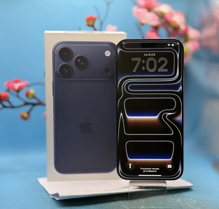 ГАРАНЦИОНЕН!!! Apple iPhone 17 Pro Max, 256GB, 5G, Deep Blue