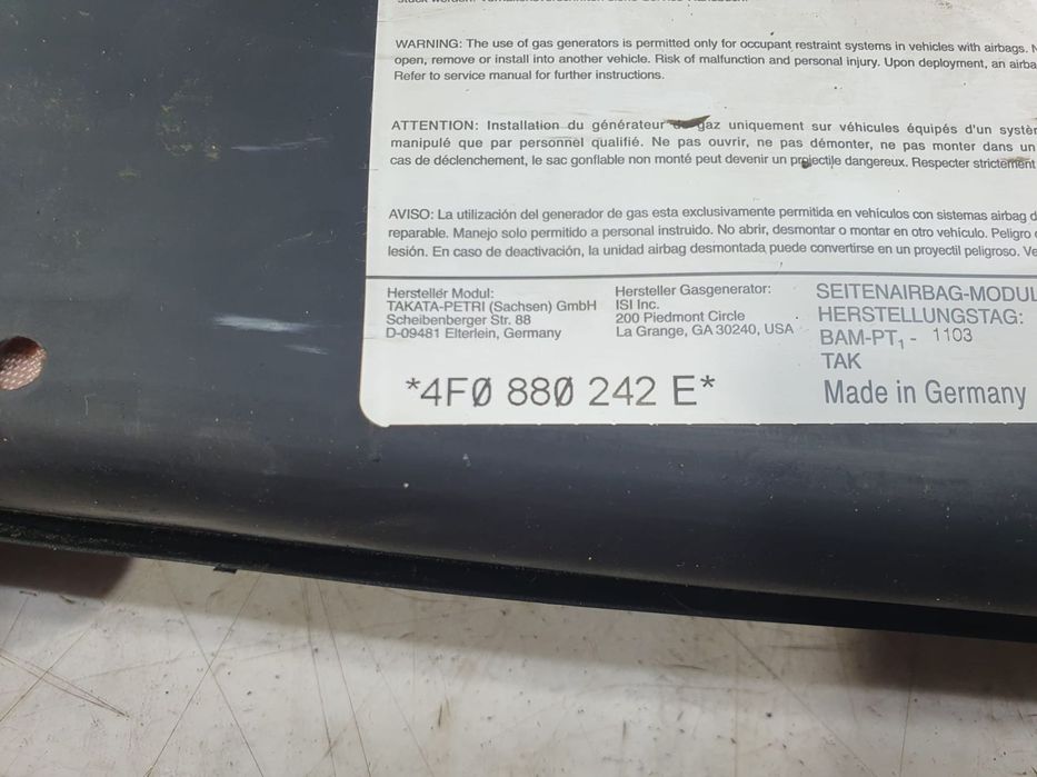 Airbag scaun dreapta fata 4f0880242e Audi A6 4F/C6  [din 2004 pana  2